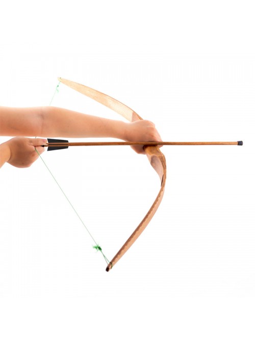Long Bow, Medium Sized with 2 Rubber-Tipped Arrows - Made in Spain