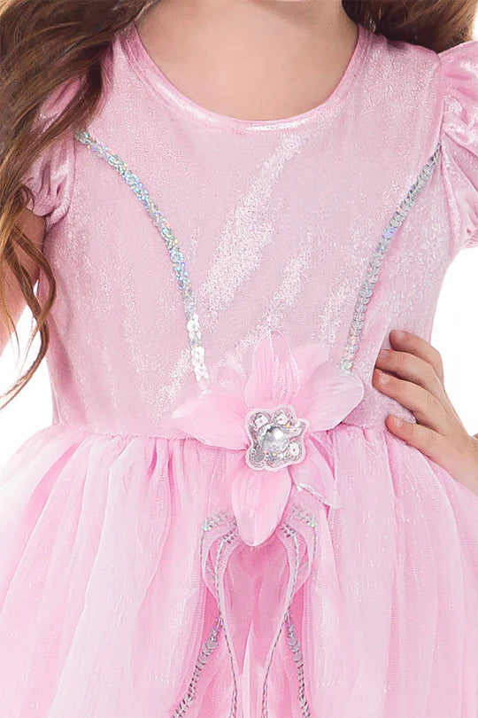 open lace back dress Little Adventures Deluxe Pink Princess Dress for 9-11 Years | Size 2XL open lace back dress Little Adventures Deluxe Pink Princess Dress for 9-11 Years | Size 2XL