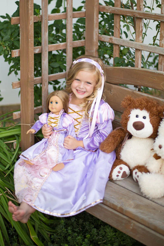 Little Adventures Classic Rapunzel Princess Dress Up Costume (Small Age 1-3)