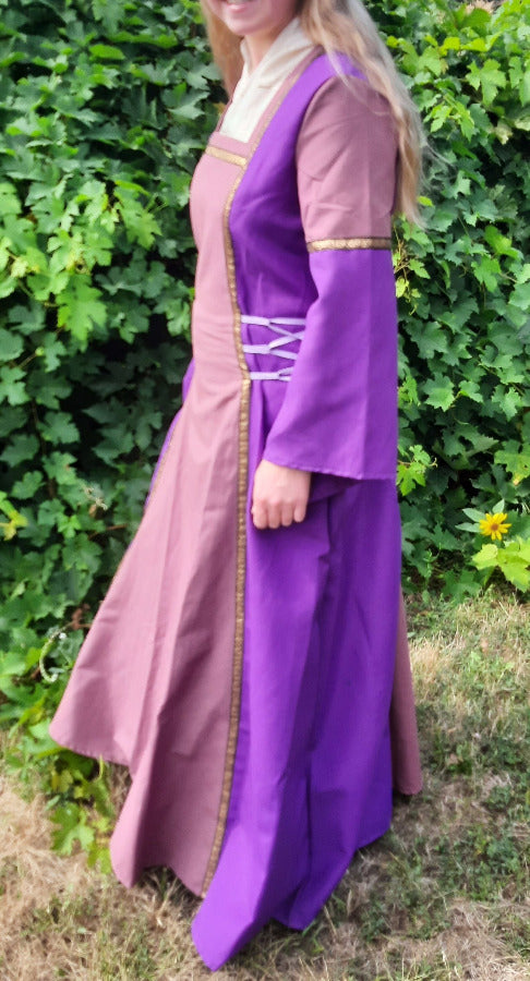 Milady Kalid Medieval Purple Dress Side Copyrighted