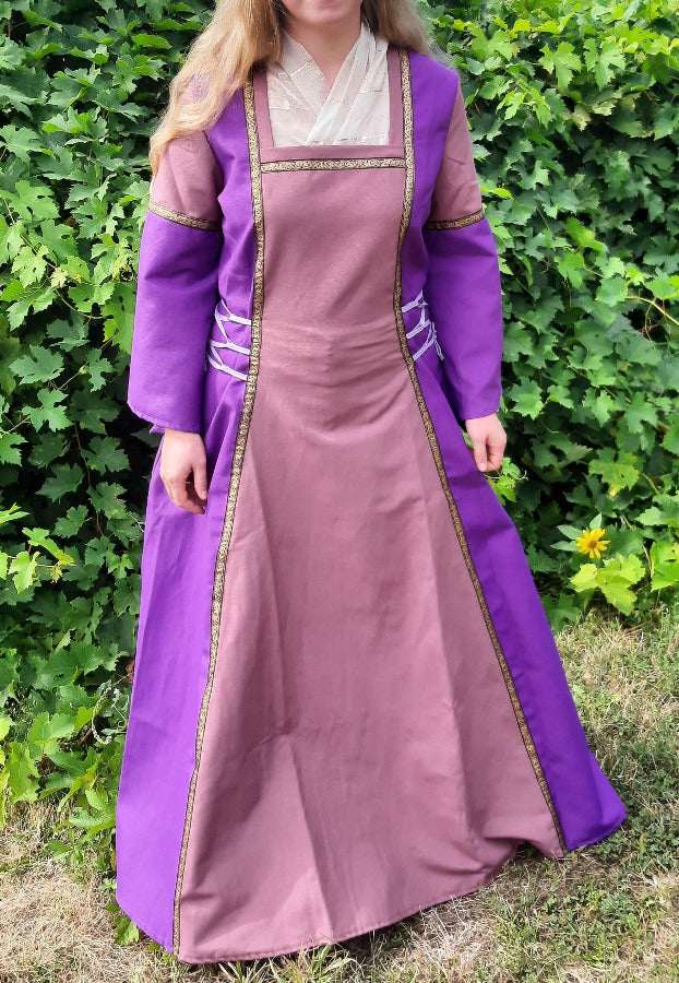 Milady Kalid Medieval Purple Dress Front Copyrighted