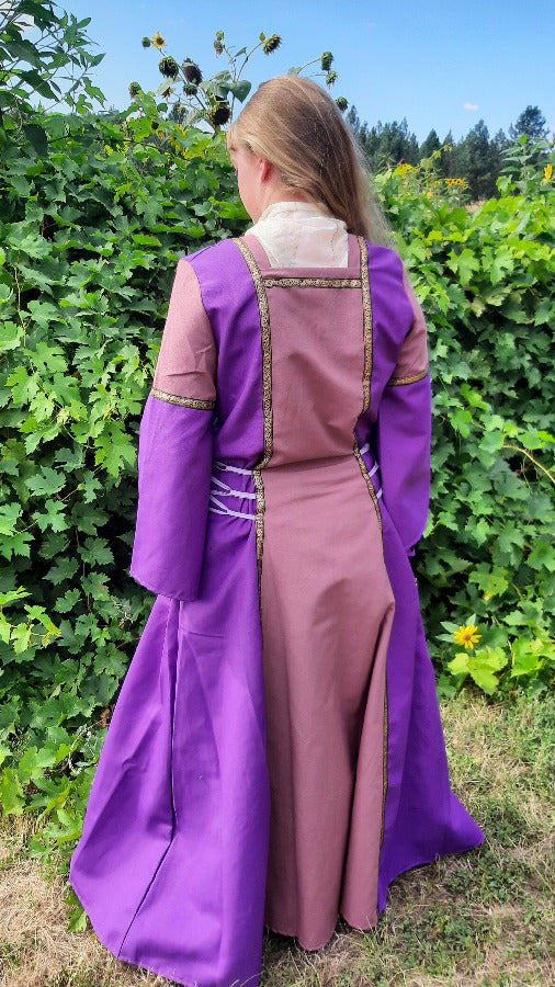 Milady Kalid Medieval Purple Dress Back Copyrighted