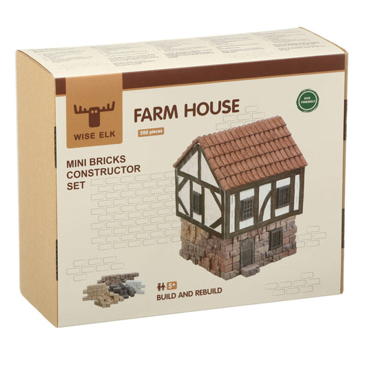 Medieval Farm House - 590 Piece Mini bricks constructor set - Made in Ukraine