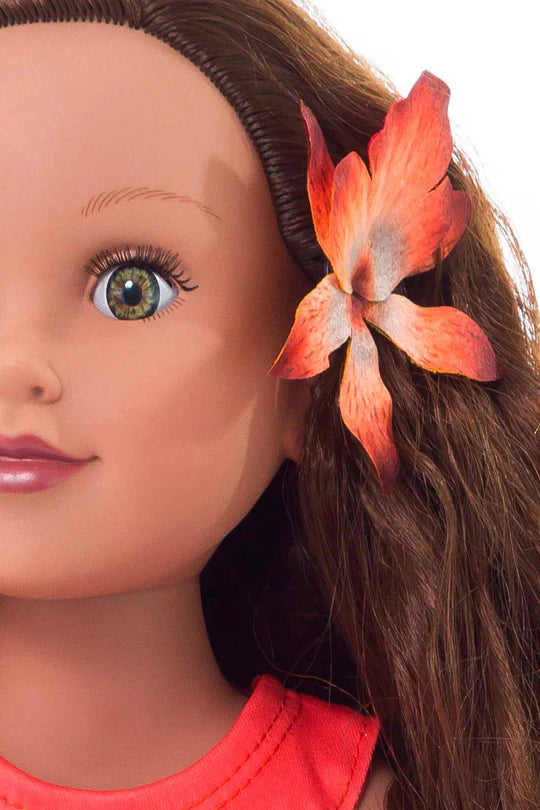 Little Adventures Doll Dress Island Princess with Hair Clip Little Adventures Doll Dress Island Princess with Hair Clip