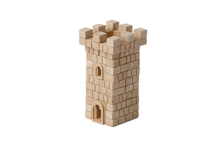 Small Medieval Tower - 70 Piece Mini Bricks Construction Set - Made in Ukraine