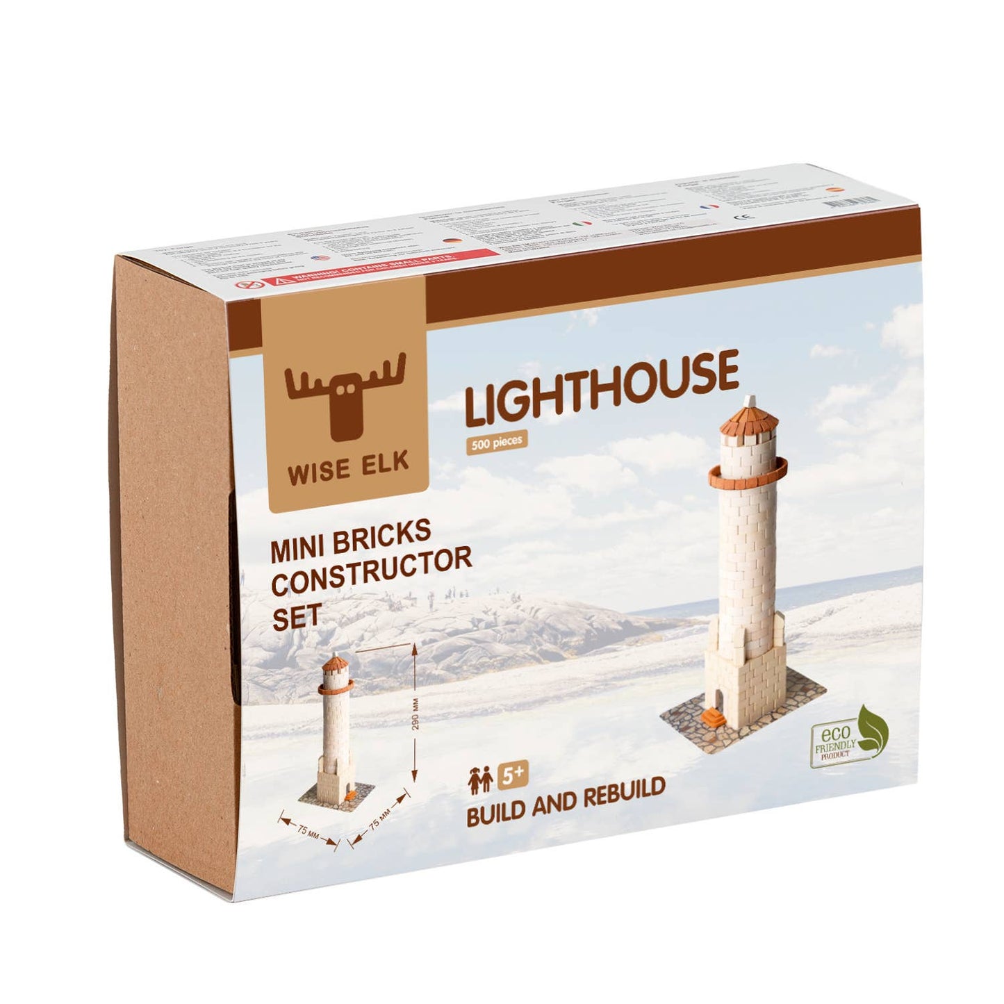 Lighthouse - 500 Piece Mini Bricks Construction Set - Made in Ukraine