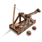 Mini Catapult: Wooden Engineering Model Building Kit