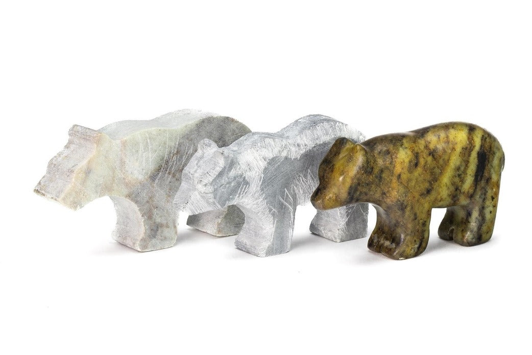 Bear Soapstone Carving Kit - Made in Canada