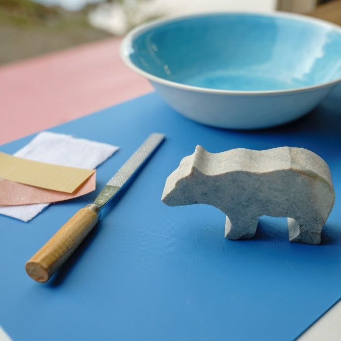 Bear Soapstone Carving Kit - Made in Canada