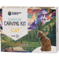 Cat Soapstone Carving Kit - Made in Canada