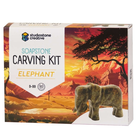 Elephant Soapstone Carving Kit - Made in Canada