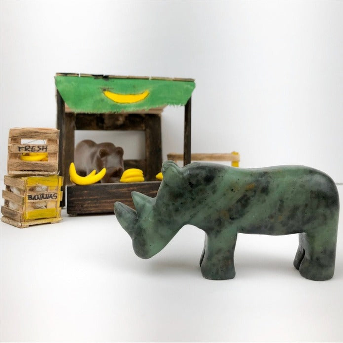 Rhinoceros Soapstone Carving Kit - Made in Canada