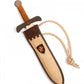 Sword with Sheath - Small, Wooden - Rustik Lion Style - Made in Spain