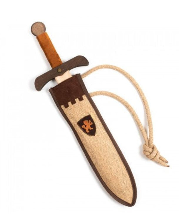 Sword with Sheath - Small, Wooden - Rustik Lion Style - Made in Spain