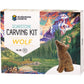 Wolf Soapstone Carving Kit - Made in Canada