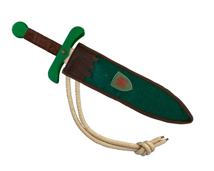 Sword with Sheath - Small, Wooden - Kamelot Blue - Made in Spain