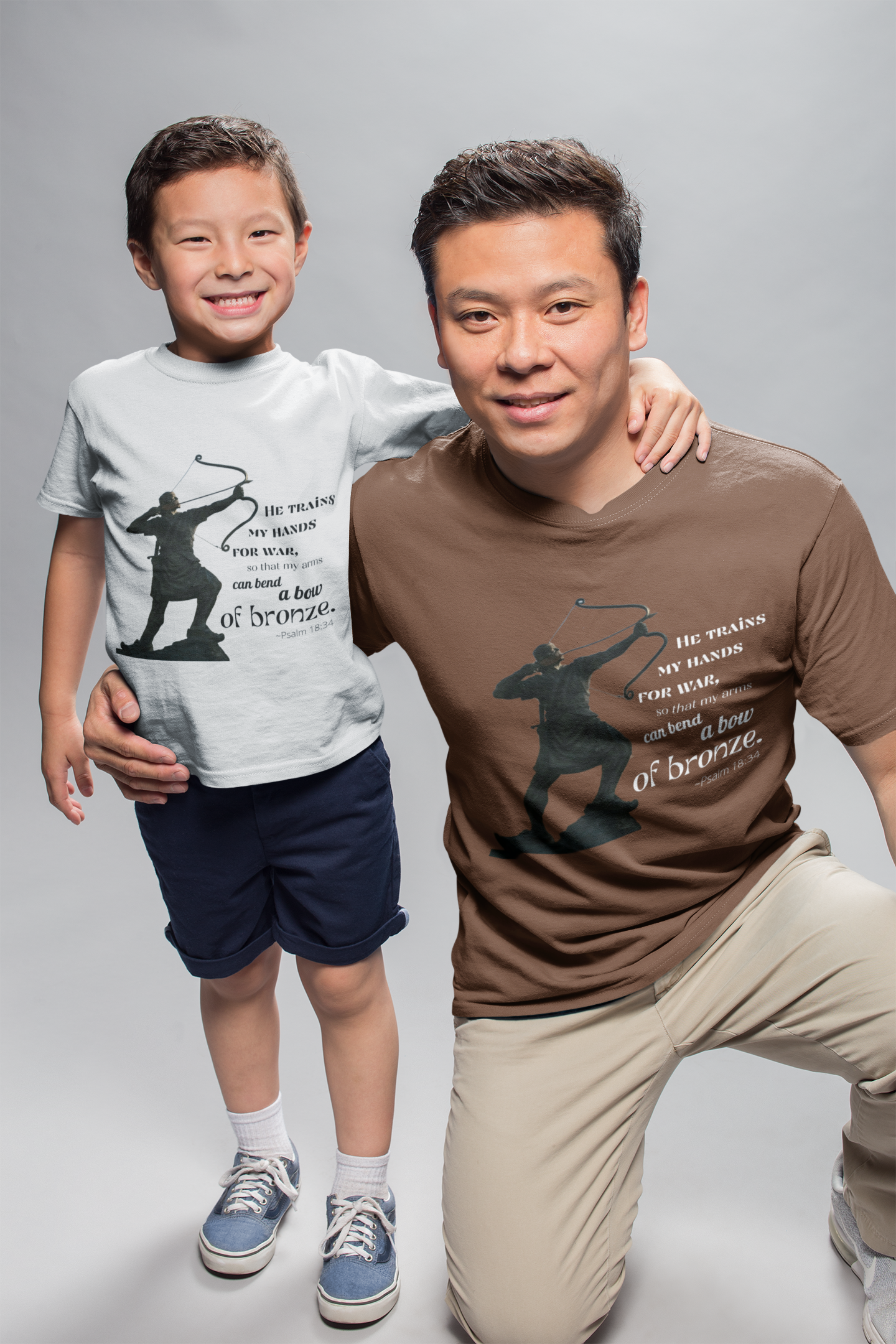 Bend A Bow of Bronze - Psalms 18:34 T-Shirt