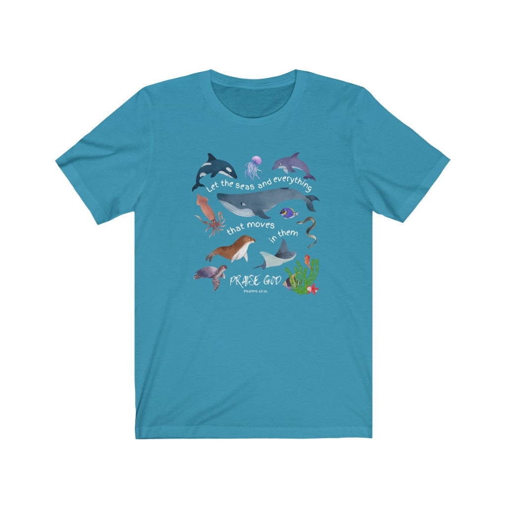 Praise God! Creatures of the Sea - Adult Size T-Shirt