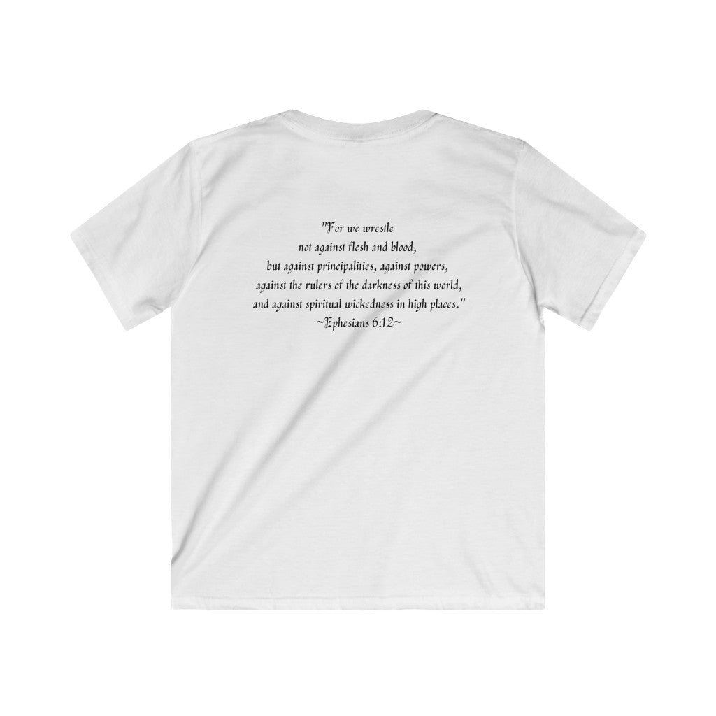 Bend A Bow of Bronze - Psalms 18:34 Kids T-Shirt