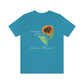 Bloom in His Grace - Adult Size High Quality T-Shirt - Christian, Sunflower, Inspirational