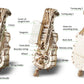 Hurdy-Gurdy Medieval Instrument - Mechanical Model by UGears