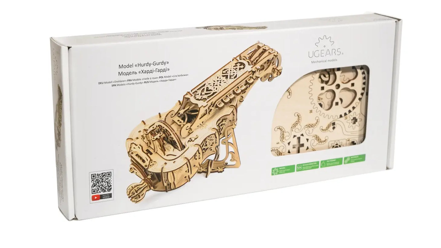 Hurdy-Gurdy Medieval Instrument - Mechanical Model by UGears