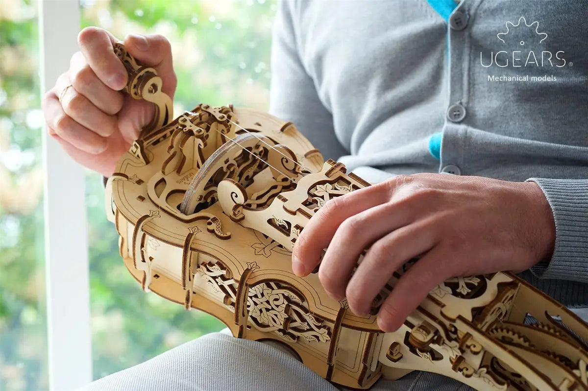 Hurdy-Gurdy Medieval Instrument - Mechanical Model by UGears