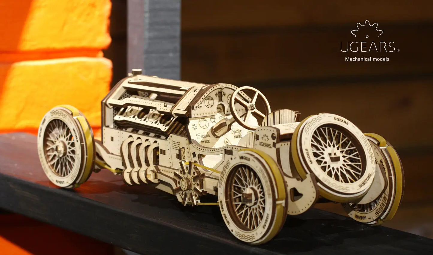 U-9 Grand Prix Car - Mechanical Model by UGears