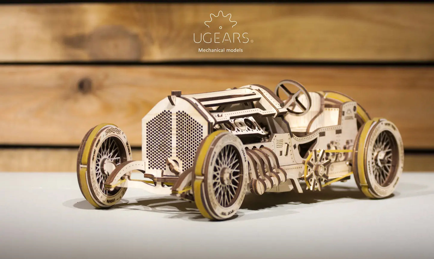 U-9 Grand Prix Car - Mechanical Model by UGears