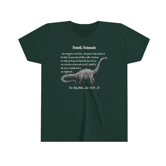 Behold Behemoth - Brachiosaurus - Job 40:15-23 Kids High Quality T-Shirt