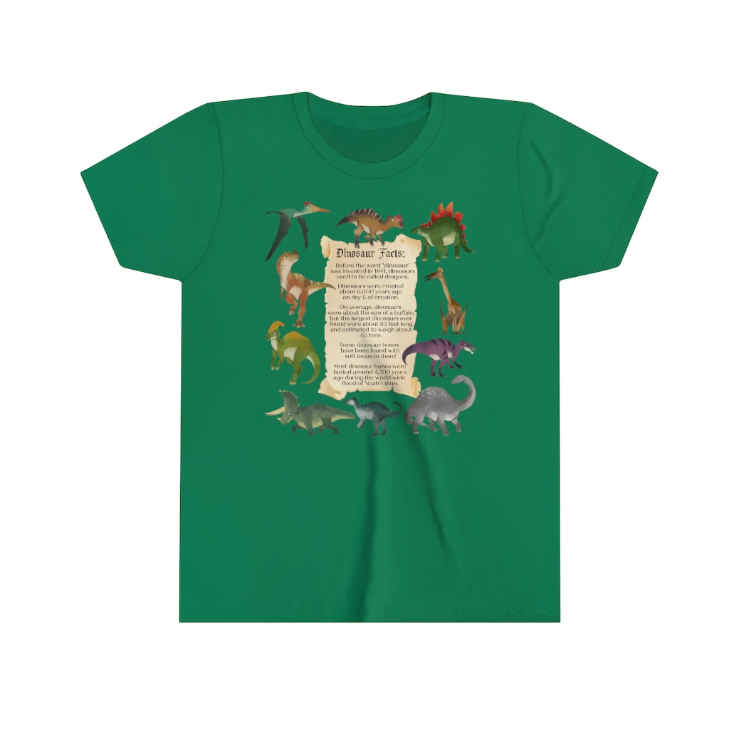 Dinosaur Facts - From a Biblical Worldview - Kids High Quality Cotton T-Shirt