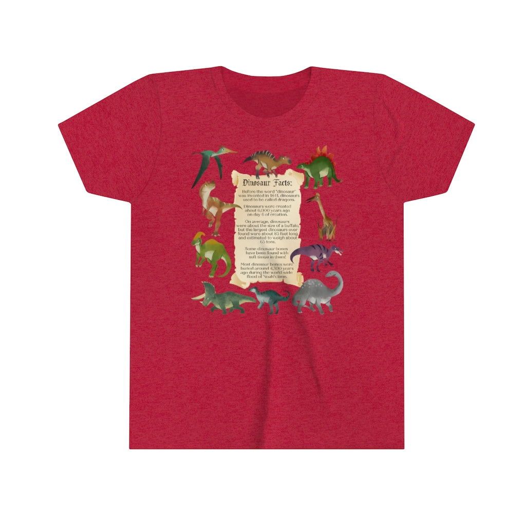 Dinosaur Facts - From a Biblical Worldview - Kids High Quality Cotton T-Shirt